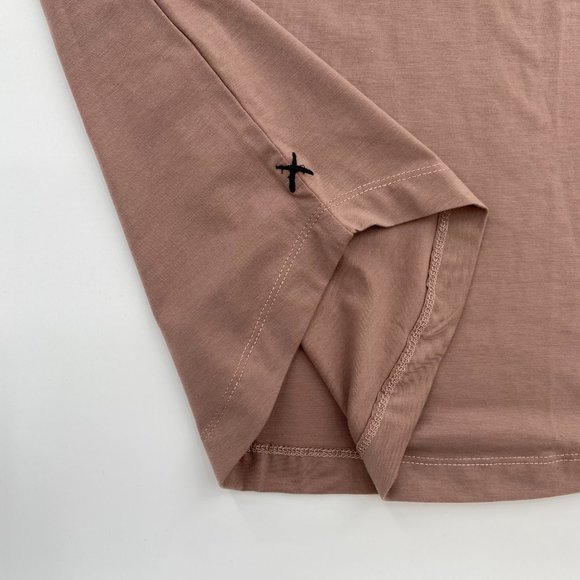 Cuts Clothing Long Sleeve Crew Curve Hem T-Shirt - Picture 3 of 3